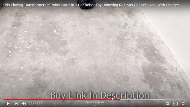 Playing Transformer Rc Robot Car 2 in 1 Car Robot Toy Unboxing RcCar Unboxing With Charger смотреть онлайн