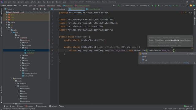 Minecraft 1.18.2 Fabric Modding | CUSTOM EFFECTS смотреть онлайн