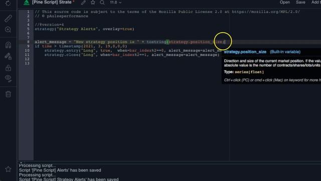 TradingView Pine Script Tutorial Setting up Alerts! смотреть онлайн