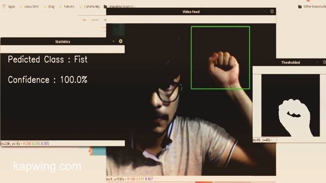 Hand Gesture Recognition Demo смотреть онлайн