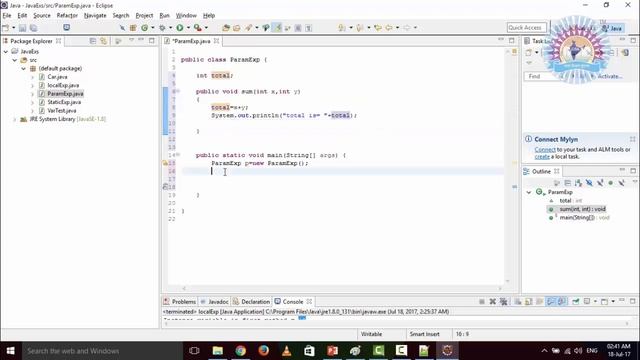 25 Parameters Variables In Java смотреть онлайн
