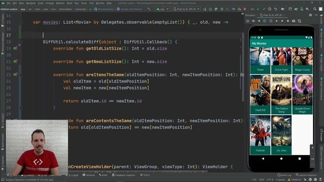 ? Animaciones fáciles en RecyclerView con DiffUtil смотреть онлайн