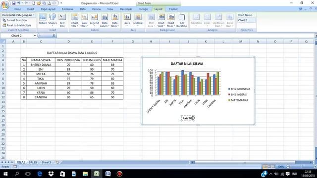 Belajar Tentang Pembuatan Diagram di office excel 2007 смотреть онлайн