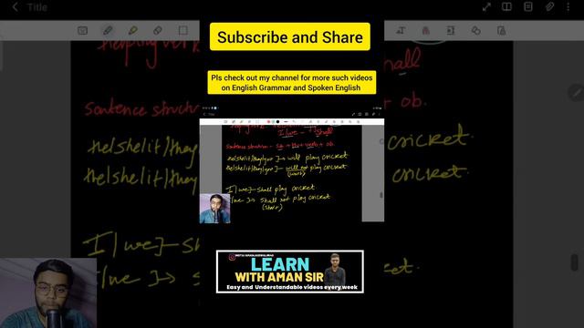 Learn Future Simple Tense|#English #englishgrammar #englishspeaking #Amansir смотреть онлайн