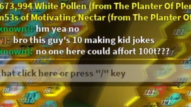 Trolling As A Noob With The Planter Of Plenty In Bee Swarm Simulator смотреть онлайн
