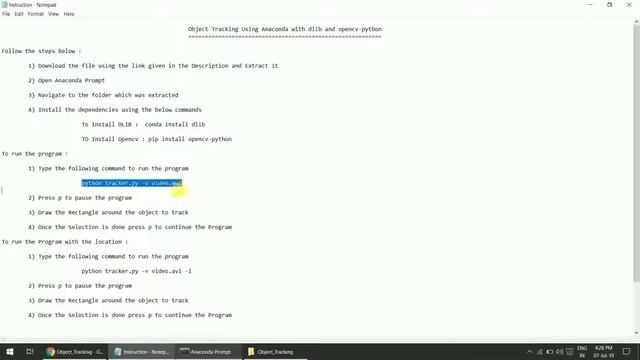 Simple object tracking program Tutorial using Python + Anaconda + Dlib + OpenCV смотреть онлайн