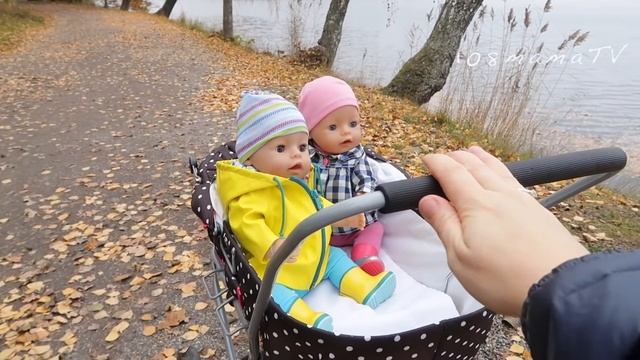 Как Мама и Двойняшки Беби Бон Гуляли в Колясочке На Улице Куклы Пупсики Мультик Для детей 108мама смотреть онлайн