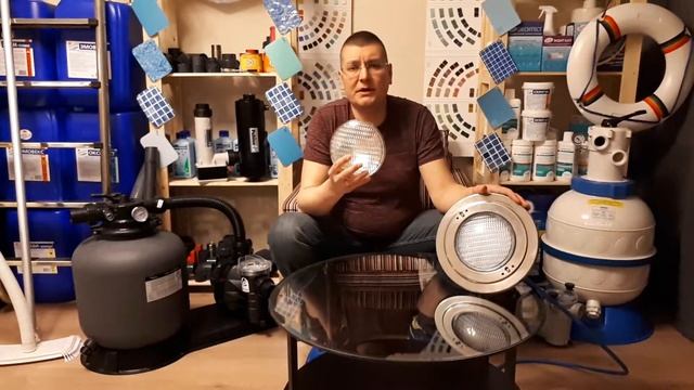 Запасная лампа для подсветки бассейна (300Вт, 12В, PAR56) смотреть онлайн