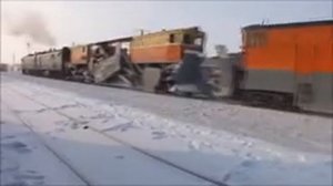 Учебное видео о ЖД - снегоборьба на железной дороге