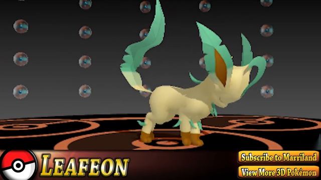 Pokemon #470: Leafeon (Pokedex 3D Pro) смотреть онлайн