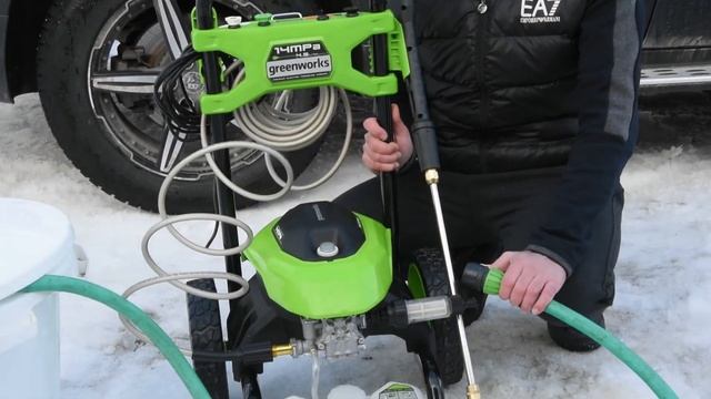Мойка высокого давления Greenworks GHP2000 обзор и тест