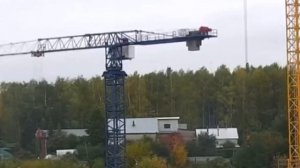 БАШЕННЫЙ КРАН TDK-10.215 | Нокса парк | Работа крана | Tower crane in TimeLapse