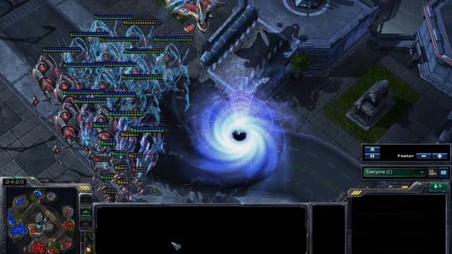 Starcraft 2 Mothership + Colossi toilet in PvP. (How to win a PvP in lategame - short version) смотреть онлайн