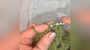 МК рельефный ковёр/салфетка. 1-6 ряд