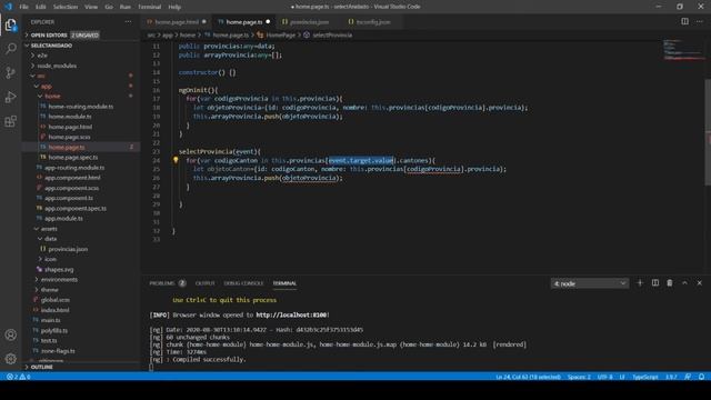 SELECTS ANIDADOS IONIC 5 CON OBJETO JSON (PROVINCIA, CANTON Y PARROQUIA) APP MOVIL смотреть онлайн