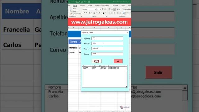 Uso de formularios en excel смотреть онлайн