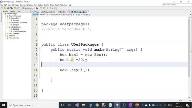 Public Access Specifier In Java смотреть онлайн
