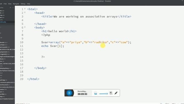 php: Associative arrays part-2 смотреть онлайн