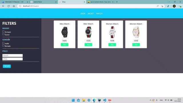 Full-stack Shop Project смотреть онлайн
