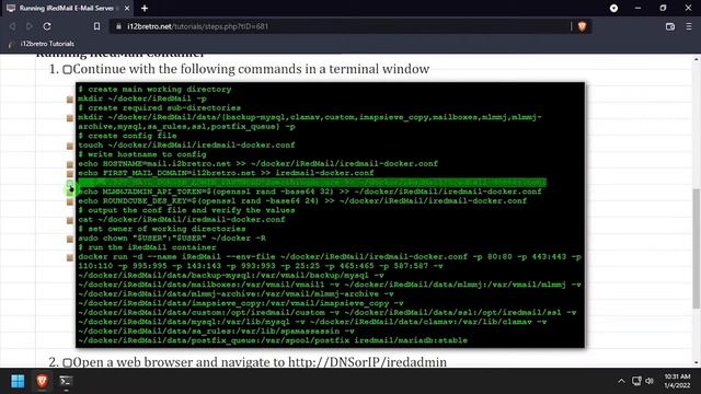 Running iRedMail E-Mail Server in Docker смотреть онлайн