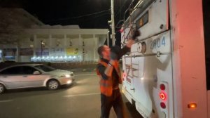 За рулём троллейбуса Макс Солнечный ? Симферополь ноябрь 2022 г.