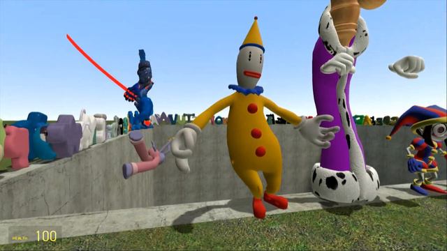 SPARTAN KICKING ALL 3D THE AMAZING DIGITAL CIRCUS in BIG HOLE - Garry's Mod смотреть онлайн