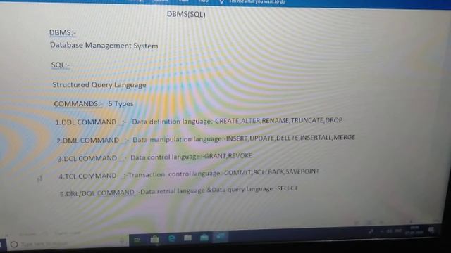 HOW MANY TYPES OF ORACLE(SQL) COMMANDS IN TELUGU LANGUAGE смотреть онлайн