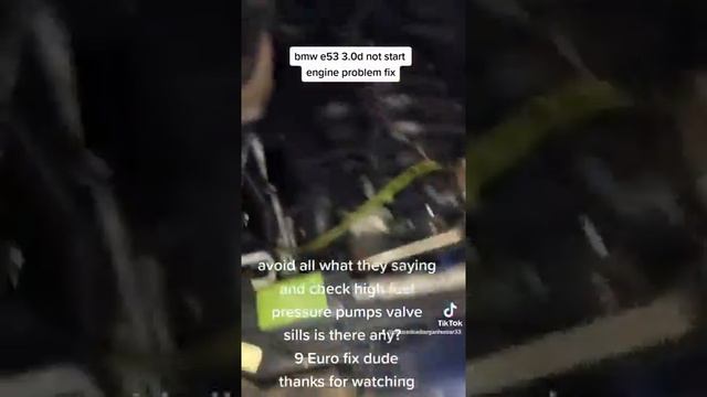 E53 3.0d Cranking But No Start Problem Solved