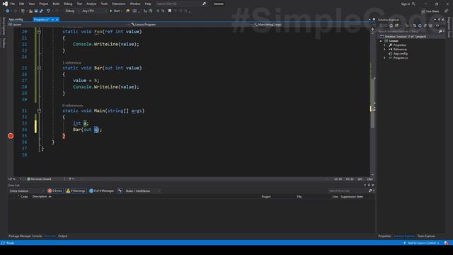 КЛЮЧЕВОЕ СЛОВО OUT C# _ РАЗНИЦА между REF и OUT C# _ C# ОТ НОВИЧКА К ПРОФЕССИОНАЛУ _ # 44 (1080p) смотреть онлайн