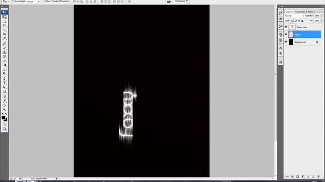 Adobe Photoshop CS3 - Easy Laser Text Tutorial смотреть онлайн