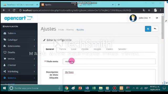 INSTALACIÓN DE OPENCART EN XAMPP- смотреть онлайн