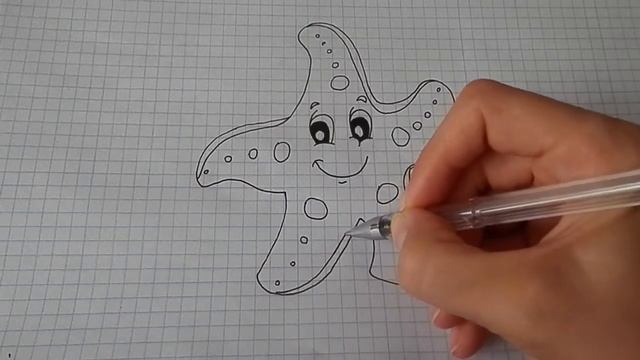 Как нарисовать Морскую звезду /4/ sea star смотреть онлайн