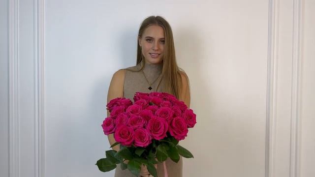 Купить 25 роз Букет №4 на FlowBeri ru смотреть онлайн