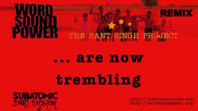 SUBATOMIC SOUND SYSTEM The Bant Singh Project Modern Days Slavery REMIX смотреть онлайн
