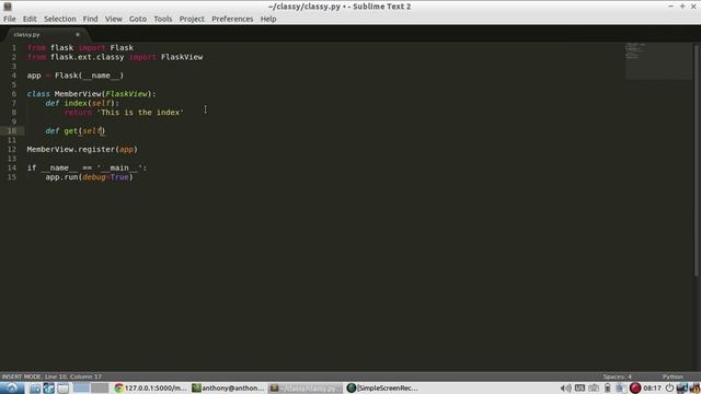 Route Generation With Flask-Classy смотреть онлайн