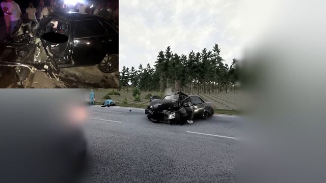 Аварии на реальных событиях в BeamNG.Drive #19 смотреть онлайн