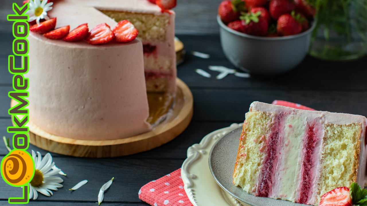 КЛУБНИЧНЫЙ ТОРТ С ВАНИЛЬНЫМ ЧИЗКЕЙКОМ. Рецепт клубничного компоте. смотреть онлайн
