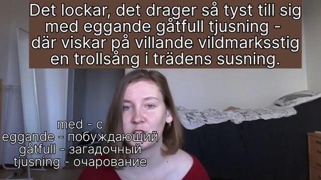 Переводим шведское стихотворение смотреть онлайн