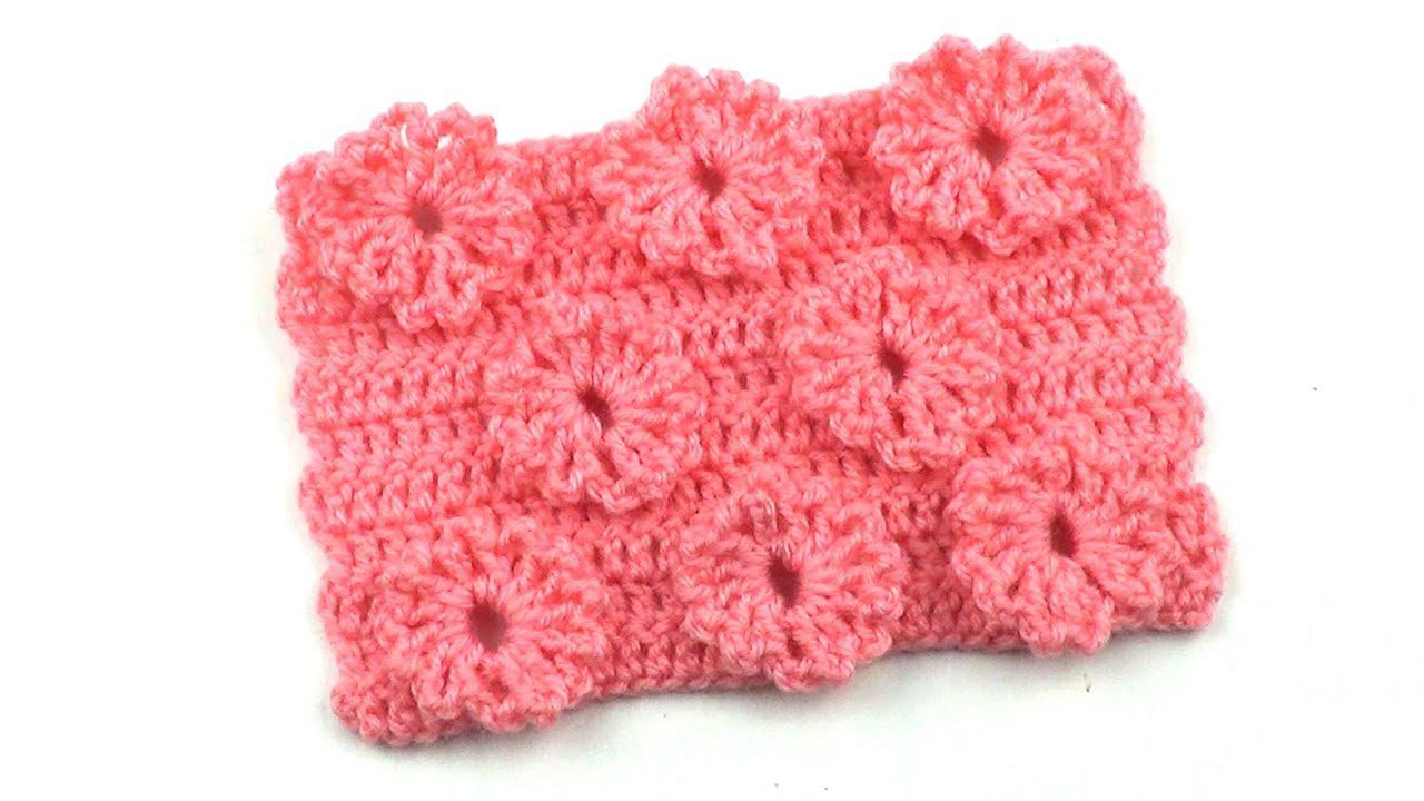 Узор с объемными цветочками   Pattern With Volumetric Flowers