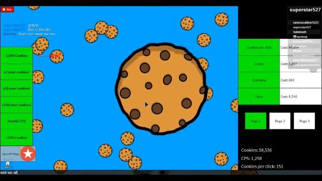 ROBLOX: Cookie Clicker смотреть онлайн