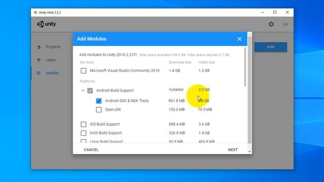 Unity : Installer en trois clics la JDK et SDK avec Unity Hub смотреть онлайн