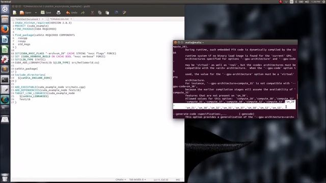 Using cuda script in ROS Package смотреть онлайн