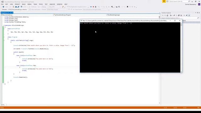 Lesson 8 – C# Structures and Enums смотреть онлайн