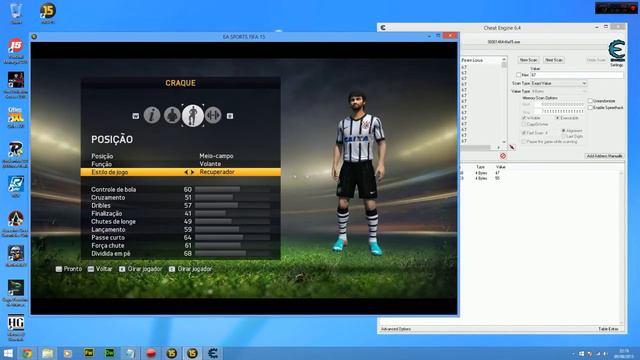 FIFA 15: Modo Carreira - Como melhorar o jogador pelo Cheat Engine смотреть онлайн