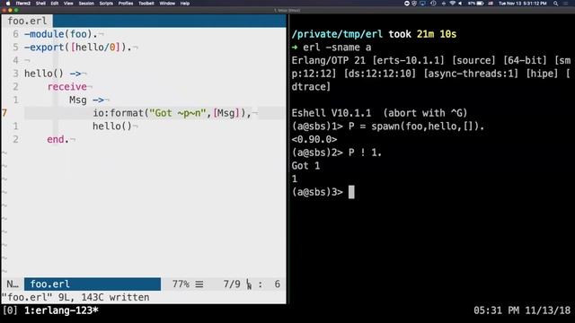 Erlang 123 - Mastering Erlang смотреть онлайн