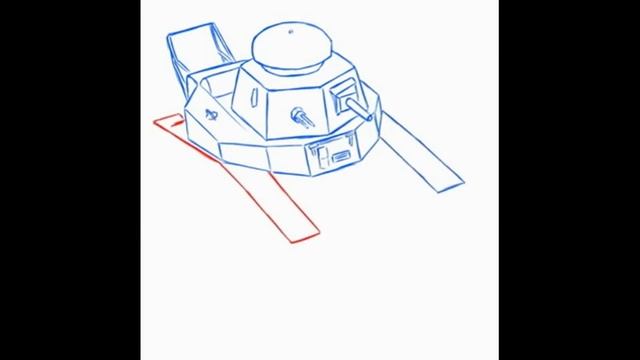 Drawing Tank MS-1 / Рисуем советский танк МС-1 смотреть онлайн