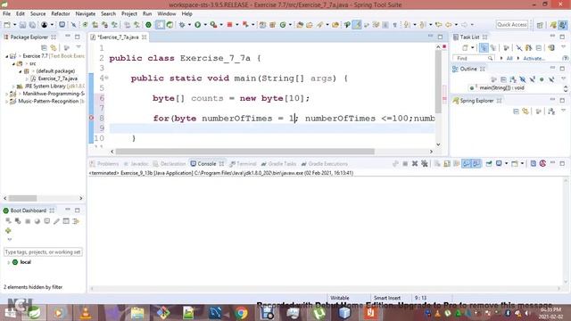 Introduction To Java Programming Exercise 7 7a смотреть онлайн