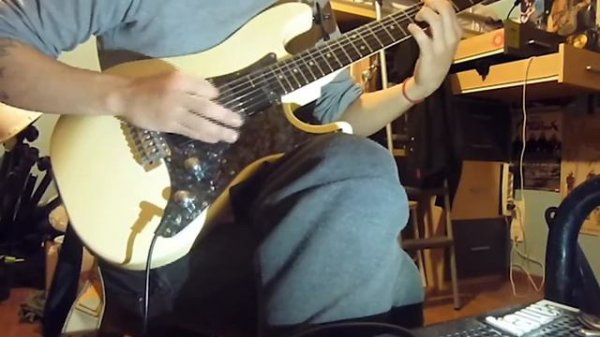 Lace Sensor Drop & Gains Test (Xenochrist guitar cover)