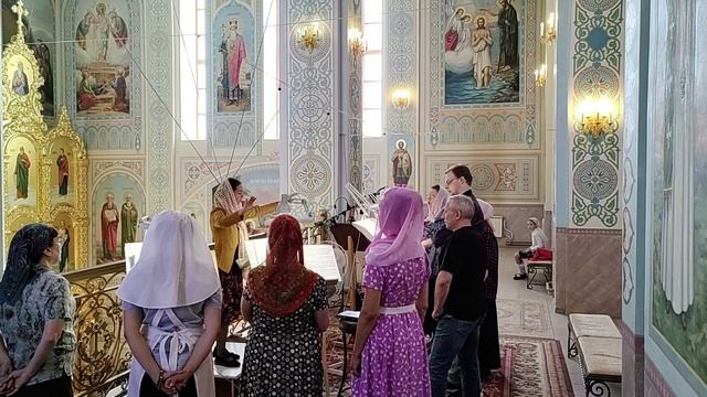 "Тело Христово" ( Валаамский напев). Регент Екатерина Артюхова. смотреть онлайн