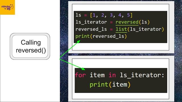 Python: reverse() vs reversed() смотреть онлайн